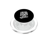 Faccio tutte le mie acrobazie solo non intenzionalmente umorismo PopSockets PopGrip per MagSafe