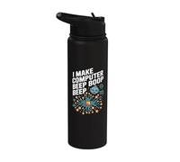 Faccio un circuito acustico acustico del computer Stainless Steel Insulated Water Bottle