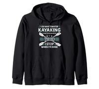 Faccio Whitewater Kayak Non Mi Fermo Quando Sono Stanco Felpa con Cappuccio