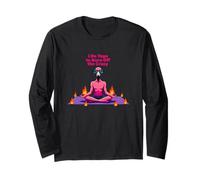 Faccio yoga per bruciare il fenicottero pazzo | Funny Yoga Maglia a Manica
