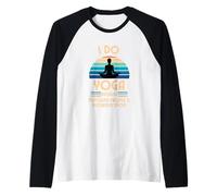 Faccio Yoga perché Prendere A Pugni La Gente È Disapprovato Maglia con Maniche Raglan