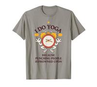 Faccio Yoga perché Prendere A Pugni La Gente È Disapprovato Maglietta