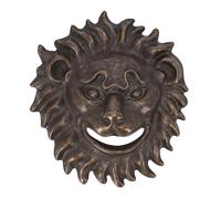 FACCIONE o MASCHERA IN OTTONE MASSICCIO PER FONTANA GIARDINO TESTA DI LEONE