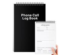Faccito 1 blocco note per il registro delle chiamate per ufficio con note libro di messaggi telefonici con elementi di azione, elenco delle chiamate telefoniche per le cose da fare per il lavoro, 80
