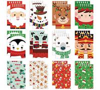 Faccito 48 Mini Quaderni di Natale Blocchetti per Appunti Natalizi Piccolo Blocco Note Tascabile con Pupazzo di Neve Babbo Natale per Natale Bomboniere (2.4 x 3.9 Pollici, Stile Cartone Animato)