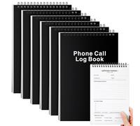 Faccito 6 blocchi note per il registro delle chiamate per ufficio con note telefoniche e messaggi con elementi di azione, elenco delle chiamate telefoniche per le cose da fare per il lavoro, 80 fogli