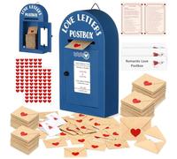 Faccito Cassetta delle lettere d'amore romantiche per San Valentino, con 50 mini note d'amore e buste per lui, regalo per relazioni a lunga distanza, regalo carino per coppie, per fidanzato e