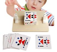 Face Blocks Game, cubo di simmetria interattivo con giocattolo educativo - Giocattolo educativo con cambio viso per allenamento logico e creatività