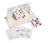 Face Blocks Game, Geometric Puzzle Cube 7.09x3.54x3.43 inches, Interactive Changing Toy, Colorful Building Set, Enhances Fine Motor Skills, Kids for Logical Thinking Training