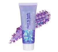 Face Body Glitter Gel per bambini e donne, sirena faccia Glitter da indossare, Squins grosse lucido per capelli e unghie, Rave Festival concerto accessori (#12 Sirena)