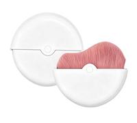 Face Brush Soft Bristles, Makeup Brush System, with Protective Cover, Travel Blush Brushes, Cosmetic Tool for Ch pplication and Routine for Home, Vacation and Professional Use