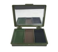 Face Camouflage Paint - 3 Color Stealth Compact With Mirror, Water & Sweat