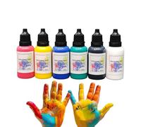 Face Colorant - 2.8 Inches 6 Colors Paint Kit for Cosplay and Costumes, Washable Water-Based Palette with Bright Colors, Body Eye Coloring for Kids Adults Festival Party Halloween Christmas