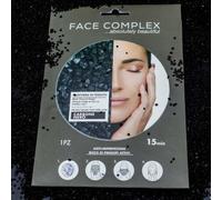 Face Complex Black Head Maschera In Tessuto Carbone Nero - Maschera viso
