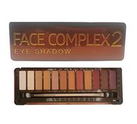 FACE COMPLEX Professional Makeup Palette Ombretti Brownie Palette, Pigmenti Pressati, 12 Tonalità, Effetto Glitter and matte, CONFEZIONE DA 1