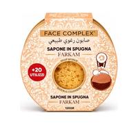 Face Complex Sapone in Spugna FARKAM 120 g - Spugna Saponata Profumata per Viso e Corpo - Detersione Delicata, Pelle Morbida e Luminosa - Oltre 20 Utilizzi