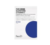 FaceD Integratori Pure Drink Glutatione & Vitamina C - Longevity Drink 30x15ml - Integratore Corpo e Detox