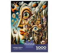 Face Eye Gear 1000 Pezzi Puzzle Premium Surreal Steampunk Dream Puzzle Per Adulti Cartone Robusto - Puzzle Coppia Ultra Difficile, Top Valutato, Attività Perfetta in Casa 52x38cm/1000pcs