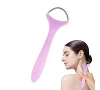 Face Hair Remover, Spring Chin Epilator Tool, Compact Hairs Device, Multifunctional Hair Removal Devices for Neck Eyebrow Nose Back and Facial Grooming, Women, Pink, Blue, Purple