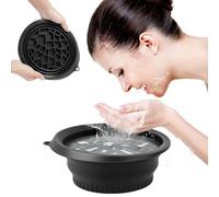 Face Ice Bath Bowl 26 × 23 × 10 cm Folding Washbasin con stampo inferiore in silicone, resistente alle temperature -60 ~ 200 ℃ per il viso per impacchi di ghiaccio, pulizia del viso congelato
