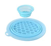 Face Ice Plunge Bowl - Silicone Cold Facial Basin, Ice Bowl for Face, Foldable Silicone Ice-Basin with Tray | for Bathroom, Shower, Home, Hotel, Gym, Camping, Travel Cold Compress Care
