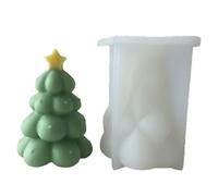 Face-Less - Stampo in silicone a forma di pupazzo di neve a forma di albero di Natale, ornamento fatto a mano, decorazione per intonaco gocciolante