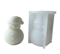 Face-Less - Stampo in silicone a forma di uomo anziano, in resina epossidica, ornamenti per albero di Natale, sapone, argilla e resina, decorazioni per la casa, pupazzo di neve, ornamenti per albero