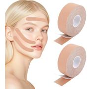 Face Lifting Tape 2 rotoli per il viso per la pelle più tonica, per il viso contro le rughe per il contorno del viso, invisibile, anti-rughe, per fronte, occhi e bocca