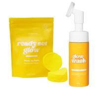 Face Lightening Wash, Bright Foaming Cleanser, Facial Cleanser with Cleansing Pads, Daily Facial Scrub, Skin Care for Youthful Complexion, Brightening Facial Wash for a Youthful Complexion