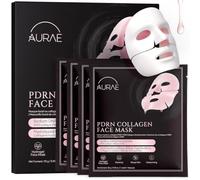 Face Mask Pdrn Collagen Confezione da 4 Collagene Maschera Idrogel | Sodium Dna, Complesso Multi-peptidi e Niacinamide, Intensivo Nutriente e Rigenerante per Notte, 6 Maschere