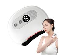 Face Massager, Rechargeable Neck Tightening Massager, 4.17 Inches Instant Lifting Beauty Tool, Portable Facial Firming Device for Skin Care Routine, Travel, Business Trip, White