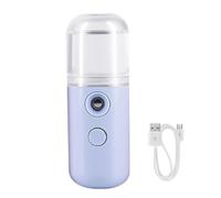 Face Mister Mini nebulizzatore d'acqua da 30 ml per flacone spray per il viso USB ricaricabile pratico nebulizzatore per idratazione idratante cura della pelle trucco blu