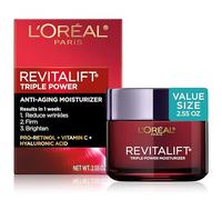 Face Moisturizer By L'Oreal Paris Skin Care I Revitalift Triple Power Anti-Aging Face Cream With Pro Retinol, Acido Hyaluronic & Vitamin C I 2.55 Oz