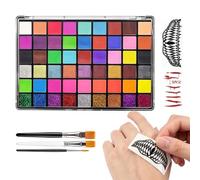 Face Painting Kit for Kid Water - Based Washable Portable Facepaint Face | Face Painting Pallet Kit for Party Holiday Carnival Haunted | House Festival Role-Playing Masquerade Photo Props Face Kit for