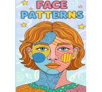Face Patterns: Coloring Book for adults,40 Easy and fun pages to relieve stress and relax, with mandala and stained glass style drawings