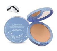 Face Powder, Setting Lasting Waterproof Oil Absorbing Pressed Powder Compact for Face (06 CAPPUCCINO)
