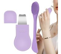 Face Scraper Spatula Tool, Whitehead Remover Skincare Scraper, Gentle Facial Cleansing Aid for Men Women, Daily Spa Shower Travel Use on Nose Chin Morning Night Routine