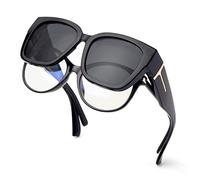 Face Shadow Sovraocchiali da Sole Donna Uomo Polarizzati, Sovra Occhiali da Sole Fit over Sunglasses UV400