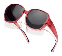 Face Shadow Sovraocchiali da Sole Donna Uomo Polarizzati, Sovra Occhiali da Sole Fit over Sunglasses UV400