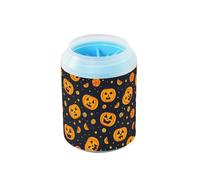 Face Sugar Halloween - Spazzola riutilizzabile per la pulizia dei piedi del cane, in silicone, per cani di taglia piccola, media e grande