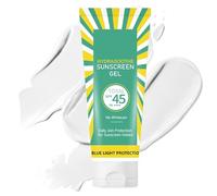 Face Sunscreen Gel, Broad Spectrum Sunblock, Body Protection Lotion for Travel Commuting Summer Beach Outdoor Sports 50ml Professional Skin Care Supplies UV Filter Guard