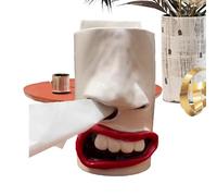 Face Tissue Holder, Funny Tissue Box Dispenser, Mouth Nose Tissue Case, Facial Tissue Dispenser, Bathroom Tissue Holder, Quirky Tissue Holder, Tissue Box for Living Room, Funny Tissue Box