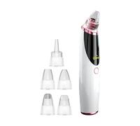 Face Vacuum Pore Cleanser, Electric Deep Cleaning Extraction Tool, Home Facial Device, 5 Suction Heads Pimple Remover for All Skin Types, Men and Women Facial Care, 1.69x6.5 inches