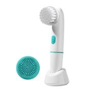 Face Wash Brush, Electric Vibration Facial Scrubber, 16x3cm, Ultrasonic Face Massager, Rechargeable Skin Care Tool Heads for Deep Pore Cleansing, Exfoliation, Waterproof
