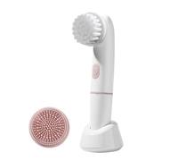 Face Wash Brush, Electric Vibration Facial Scrubber, 16x3cm, Ultrasonic Face Massager, Rechargeable Skin Care Tool Heads for Deep Pore Cleansing, Exfoliation, Waterproof