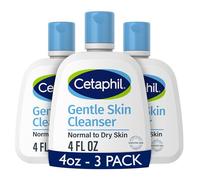 Face Wash by CETAPHIL, Hydrating Gentle Skin Cleanser for Dry to Normal Sensitive Skin, NEW 4 oz 3 Pack, Fragrance Free, Soap Free and Non-Foaming