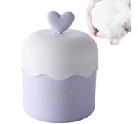 Face Wash Foam Maker - Macaron Color Foaming Facial Cleanser Tool | Heart Handle Bubble Maker, Soft Silicone Whisk, Gentle Deep Cleansing Accessory | Portable Skincare Brush For Travel, Home, D
