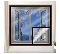 Faced Adhesive Tape for Heat And Cold Winter Black W80 x H120cm window sealer kit for winter,keep out the wind and cold