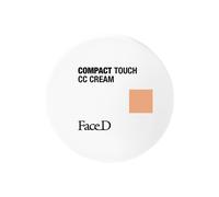 Face D - CC Cream COMPATTA Viso Corretrice del Colore con Acido Ialuronico, Vitamina E, 8.5 gr (Light)