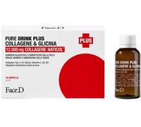 FACED Integratori PURE DRINK PLUS COLLAGENE & GLICINA 10x30ml - Integratore Unghie e Capelli